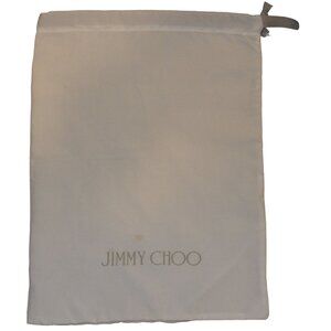 Jimmy Choo White Drawstring Travel Storage Dust Bag 11.5"x15.5"
